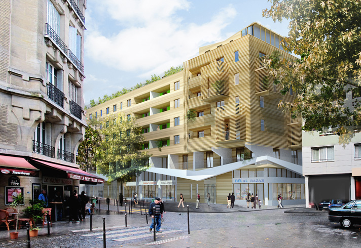 284 logements restructurés rue saint blaise à Paris